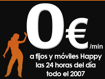 Promoción Happy Móvil de llamadas a 0 euros