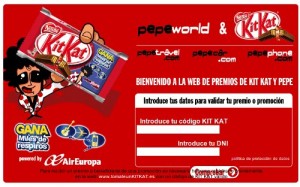 Promoción Pepephone con Kit Kat