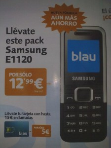 Samsung E1120 con Blau