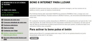 En Mi Yoigo se puede activar gratis el Bono del 8