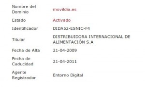 Whois movildia.es