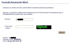 Cómo saber operador móvil de un número de teléfono móvil