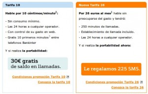 Promociones Bankinter Móvil de septiembre del 2010