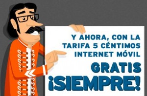 Internet móvil será gratis siempre con la tarifa del 5 de Simyo