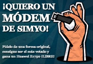 Concurso módem Simyo libre gratis módem Huawei