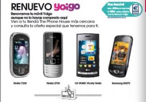 Renuevo de Yoigo en The Phone House