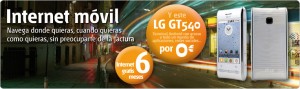 Android LG GT 540 de Euskaltel