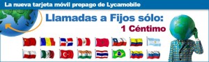 Llamadas a fijos internacionales con Lycamobile a 1 céntimo/minuto
