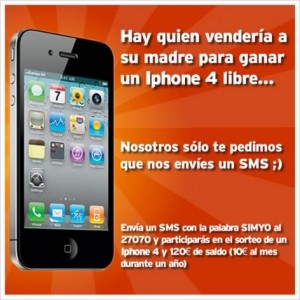 Simyo iPhone 4 libre gratis