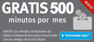 500 minutos gratis de llamadas entre Lebaras