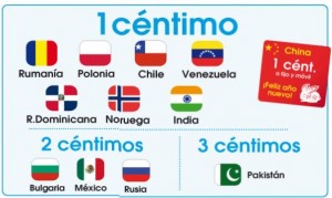 Llamadas Happy Móvil internacionales a 1 céntimo/minuto