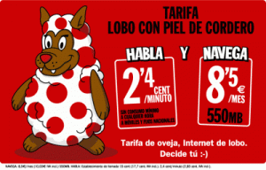 Tarifa Pepepehone de 2.4 céntimos/minuto