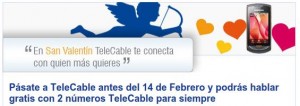 Promoción San Valentín de TeleCable