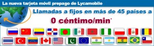 Llamadas internacionales gratis con Lycamobile