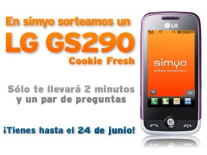 Sorteo Simyo LG GS290 Cookie Fresh
