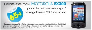 Motorola EX 300 con Eroski Móvil