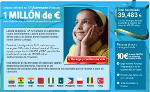 Promoción Lebara Solidaria