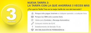 Tarifa de 3 céntimos/minuto de MÁSmovil nueva