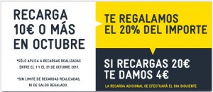 Recargas extra gratis de MÁSmovil