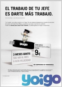 Yoigo internet para llevar bonos de datos gratis