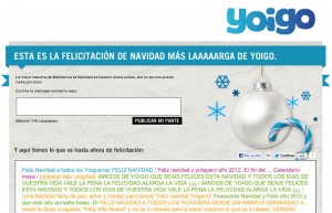 Yoigo felicitación de navidad