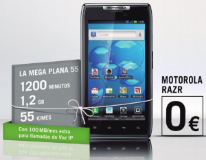 Precios Motorola Razr marzo 2012