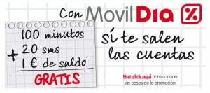 Movildia recargas minutos SMS gratis