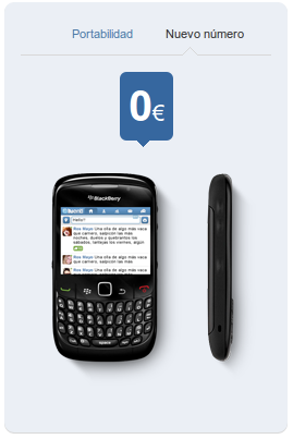 BlackBerry 8520 con Tuenti Móvil por 3.5 euros al mes