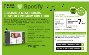 Spotify premium gratis con Yoigo