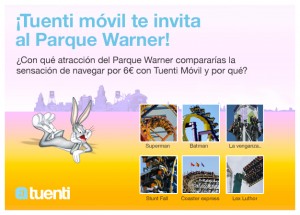 Tuenti Móvil te invita al parque warner