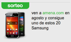 Sorteo de móviles Samsung gratis en Amena