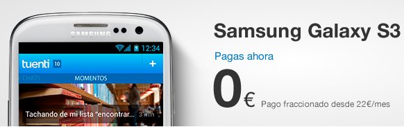 Samsung Galaxy S3 con Tuenti Móvil