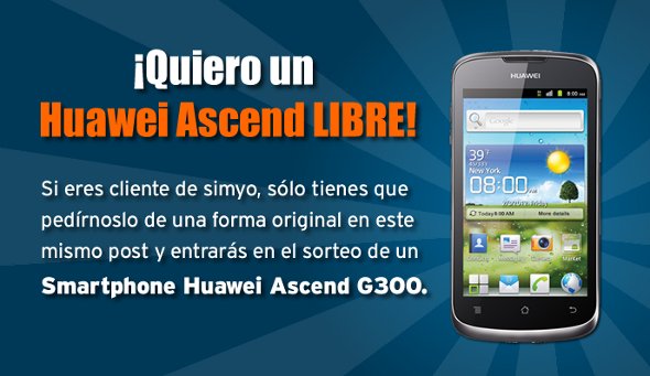 Móvil Huawei Ascend Libre con Simyo