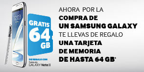 Memoria de 64 GB con Galaxy S3