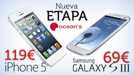 Ocean's Iphone 5 y Samsung Galaxy S3
