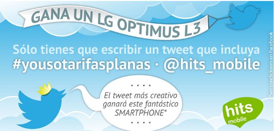 LG Optimus L3 gratis con Hits Mobile