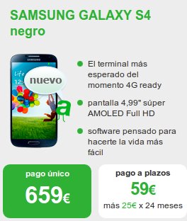 Samsung Galaxy S4 con Amena