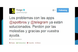 Yoigo desbloqueó a Telegram y Spotbros