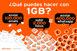 ¿Que se puede hacer con 1GB en Simyo?