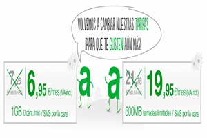 Amena mejora su producto y reduce precios