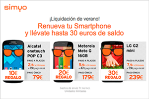 Renueva tu Smartphone con Simyo