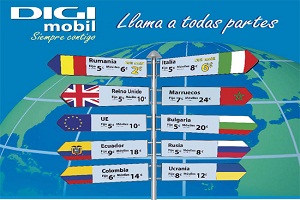 DIGI mobil incuye nuevos destinos en sus tarifas internacionales