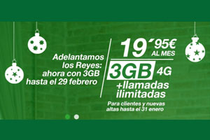 La Navidad trae gigas gratis para los usuarios de Amena