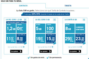 Yoigo ofrece 20% de descuento en sus tarifas de contrato durante 6 meses