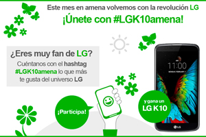 Con Amena puedes un ganar un smartphone LG haciendo lo que más disfrutas