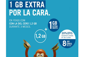 Nuevas ventajas para quienes contraten Yoigo a través de su tarifa del Cero 1,2 GB