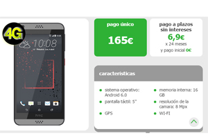 l HTC Desire 530 a precio especial por días limitados en Amena