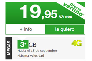 Amena te da 3 GB para navegar en tu tarifa de 19, 95 euros por tiempo limitado