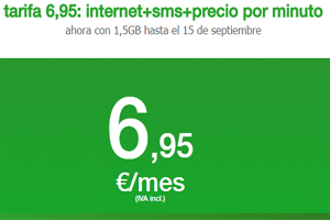 1,5 GB por 6,95 euros al mes: En Amena hasta el 15 de septiembre