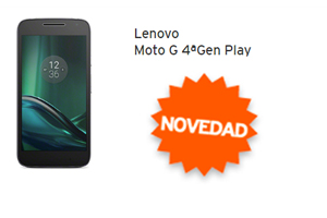 Llega el Lenovo Moto G 4 Play a Simyo para cerrar la semana